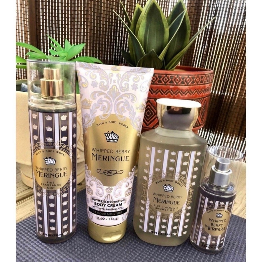 Bath and Body Works Whipped Berry Meringue bundle, all new and unused